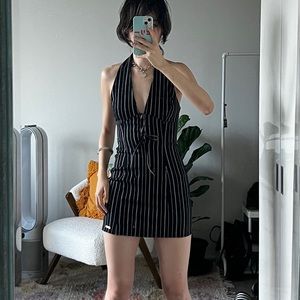 Urban outfitters halter neck bodycon mini dress S